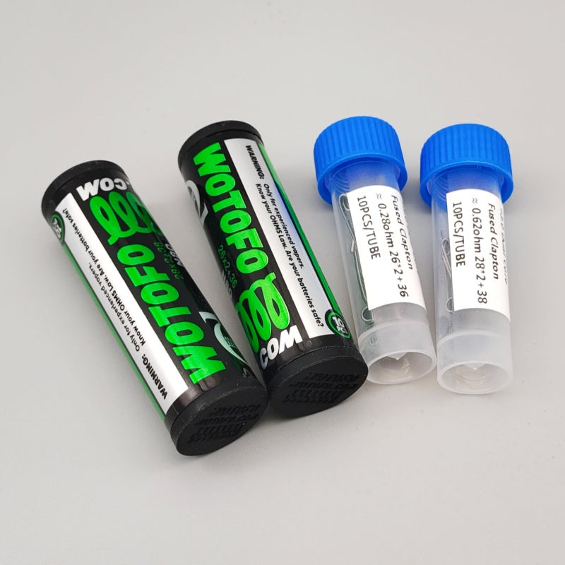 Clapton Wire Pre Built - Ni80 Dual Core Fused Clapton Verwarmingsspiralen